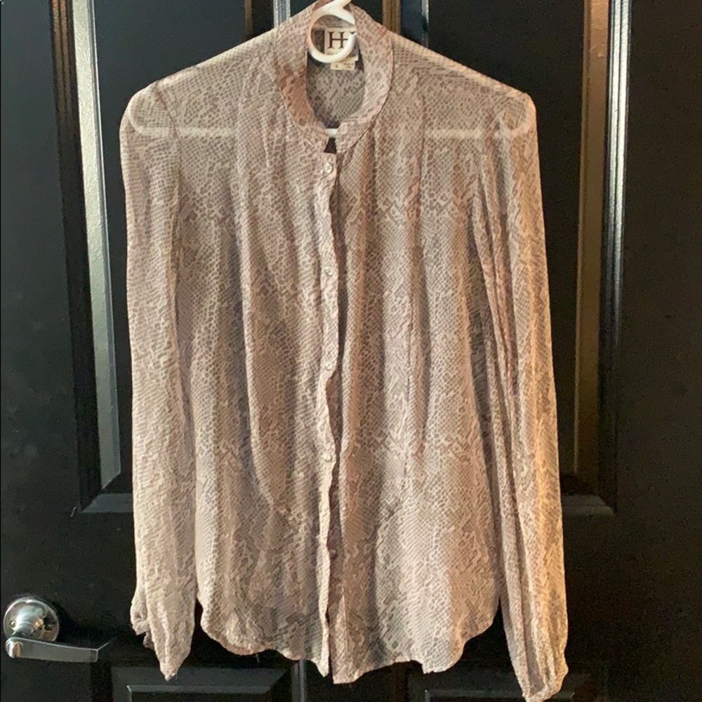Snake Print Blouse